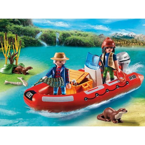 [4008789055590] PLAYMOBIL Caçadores com Barco 5559
