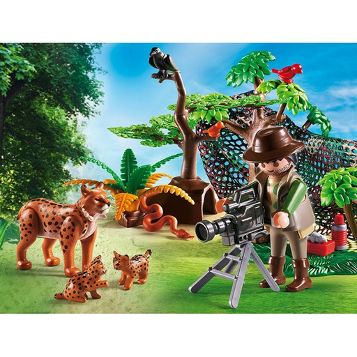 [4008789055613] PLAYMOBIL Explorador e Família de Linces 5561