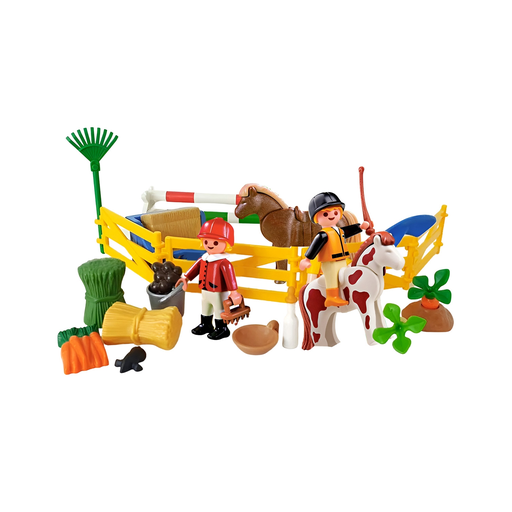 [4008789058935] PLAYMOBIL Mala Cavaleiros E Poneis Com Acessórios 36 Peças