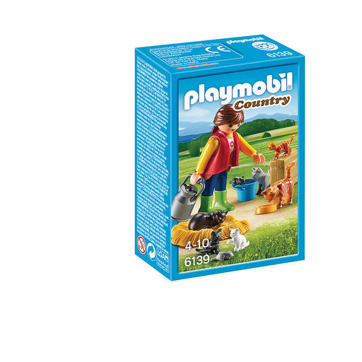 [4008789061393] PLAYMOBIL Soigneur Avec Chats