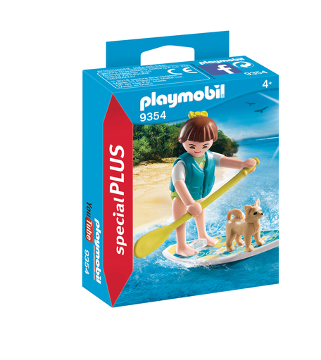 [4008789093547] PLAYMOBIL Sportive avec paddle 9354 la boîte