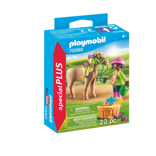 [4008789700605] PLAYMOBIL Cavalière avec poney 70060 la boîte