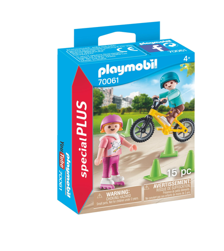 [4008789700612] PLAYMOBIL Enfants avec vélo et rollers 70061