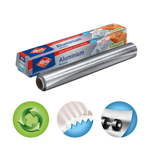 [4008871200655] ALBAL Resistant aluminium foil 20m 1 roll