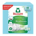 RAINETT Pastillas para lavavajillas ecológicas con bicarbonato todo en 1 30 lavados 540 g
