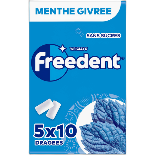 [4009900451246] FREEDENT Chewing-gums sans sucres menthe givrée 70 g