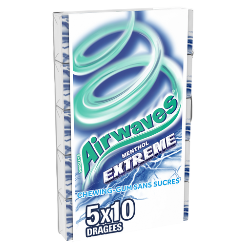 [4009900461474] AIRWAVES Pastilha Elástica Extrême menthol sem açúcar 5 x 14 g