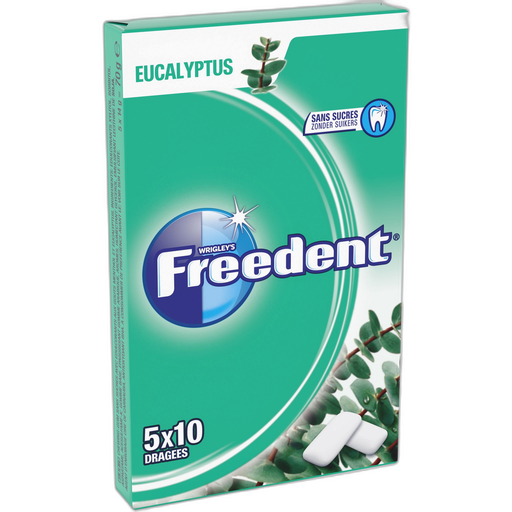 [4009900535953] FREEDENT Eucalyptus Sugar-Free Chewing Gum 5x14g