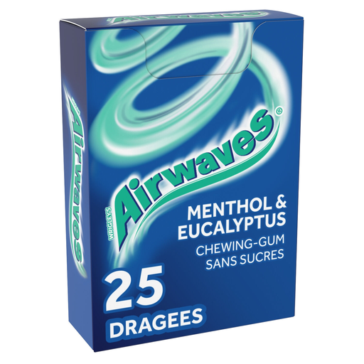 [4009900539593] AIRWAVES Sugar-free Chewing Gum Menthol Eucalyptus 25-piece pack