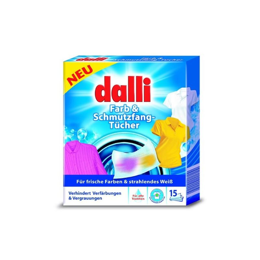 [4012400521005] DALLI Lingettes de lavage 15 pièces