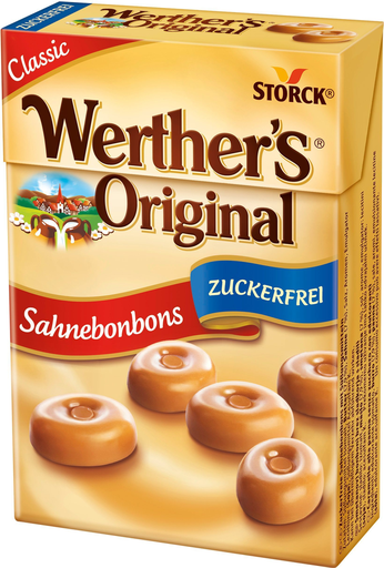 [4014400907902] WERTHER'S Cream Candies Sugar Free 42 g