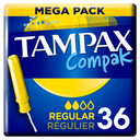 TAMPAX Tampons avec applicateur régulier, le paquet de 36
