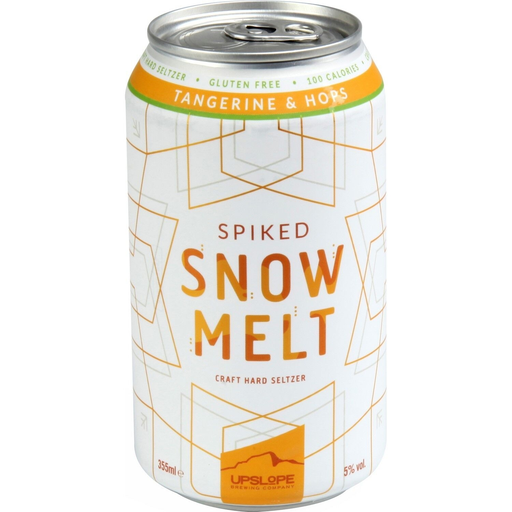 [0897682002657] SNOWMELT Boisson pétillante alcoolisée mandarine & houblon hard seltzer 35,5 cl