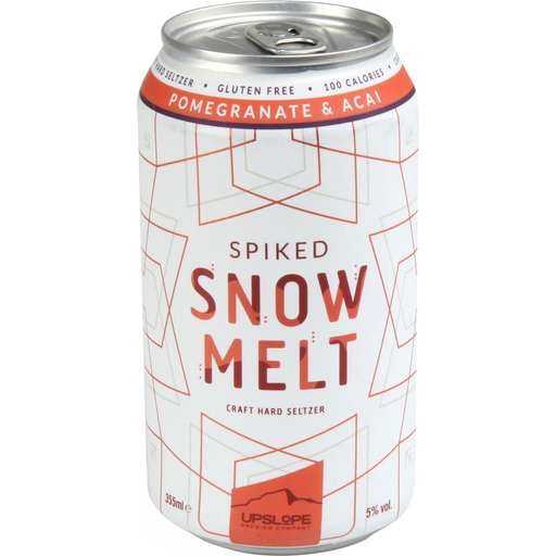 [0897682002671] SNOWMELT Boisson pétillante alcoolisée grenade & açaï hard seltzer 35,5 cl