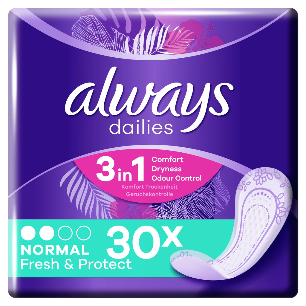 ALWAYS Dailies Fresh & Protect Normal Pantyliners 30 units