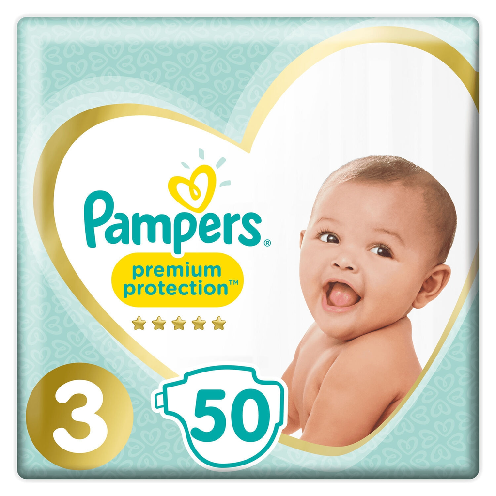 PAMPERS Premium Protection Baby Diapers Size 3, 6-10 kg, 45-count pack
