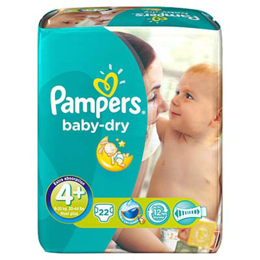 [4015400625230] PAMPERS Baby-Dry Diapers Size 6 22 units