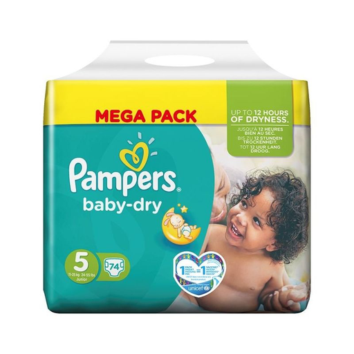[4015400659976] PAMPERS Baby Dry Diapers T5 74