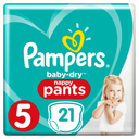 PAMPERS Baby Dry Pants Diapers Size 5 12-18 kg, pack of 21