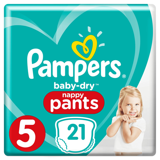 [4015400744948] PAMPERS Fraldas-cueca Baby Dry Pants Tamanho 5 12-18 kg, pacote de 21