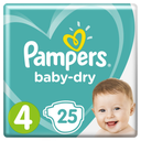 PAMPERS Fraldas Baby Dry Tamanho 4 16 kg pack de 19 fraldas