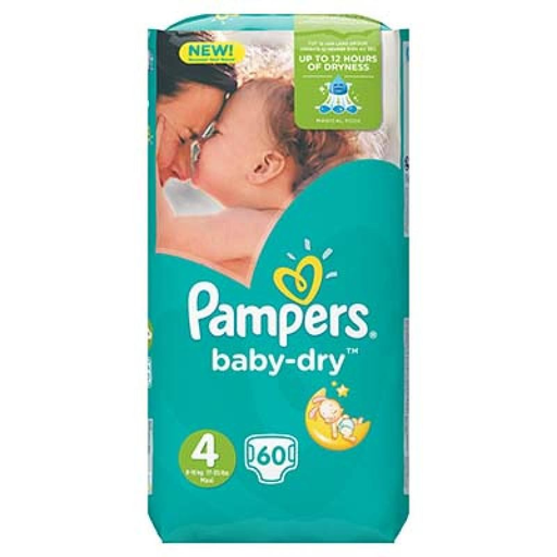 [4015400833765] PAMPERS Baby Dry Taille 4 x60