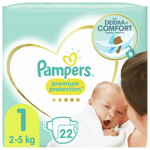 [4015400835776] PAMPERS Couches bébé Premium Protection taille 1, 72 couches