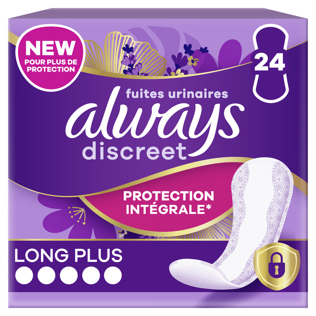 ALWAYS Discreet Long Plus Bladder Leak Liners 24 units