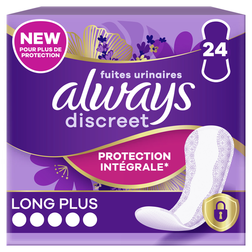 [4015400844570] ALWAYS Salvaslip para Pérdidas de Orina Long Plus 24 unidades