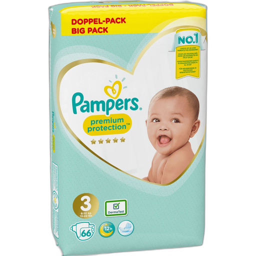 [4015400849193] PAMPERS Premium Protection Couches Taille 3 66 pièces