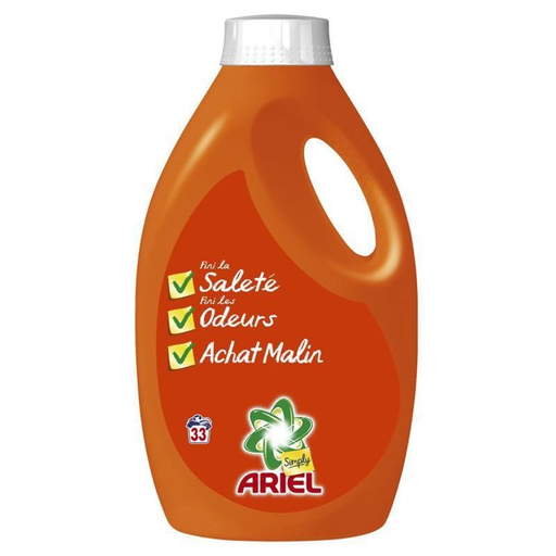 [4015400901952] ARIEL Lessive Liquide Simply Regular 33 doses 1,45 L