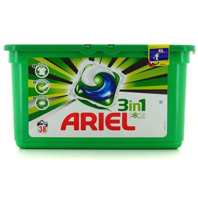 ARIEL PODS Cápsulas de Detergente Regular X38
