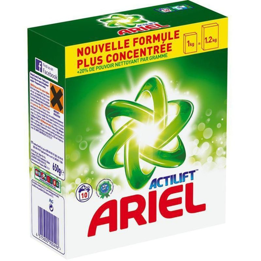 [4015600900496] ARIEL Lessive Poudre 10 Doses