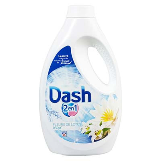 [4015600993542] DASH Lessive Liquide 2En1 Fleurs De Lys 25 Doses 1,63 L
