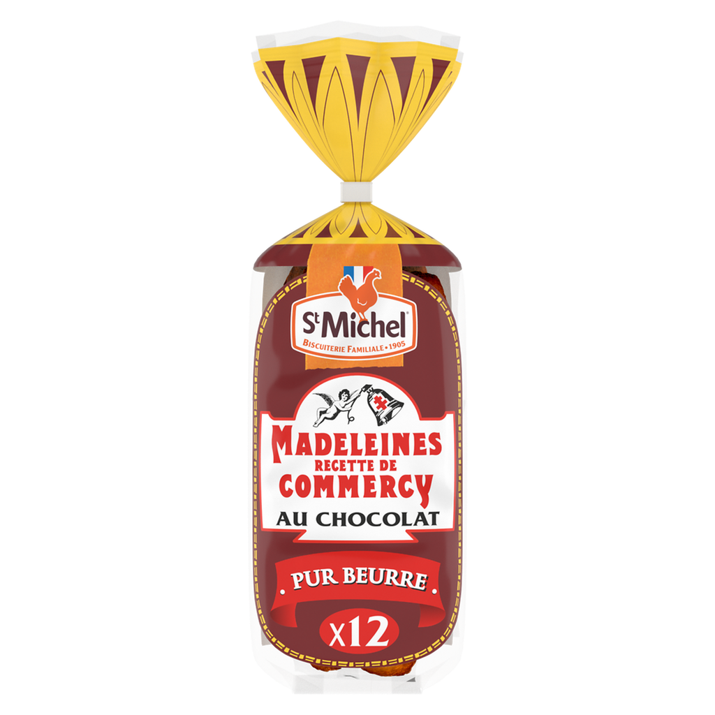 ST MICHEL Magdalenas de mantequilla con chocolate 300 g