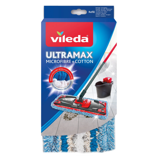 [4023103139022] VILEDA Housse serpillière de rechange microfibre et coton Ultramax la housse