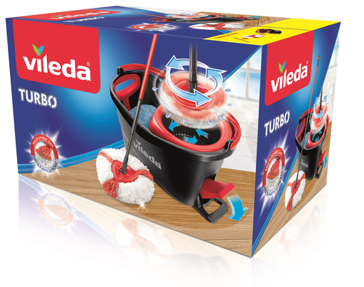 [4023103194113] VILEDA Easywring & Clean Turbo System Kit de fregona española le balai + le seau