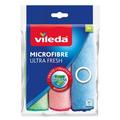 [4023103229273] VILEDA Lavette Microfibre Ultra Fresh le lot de 4