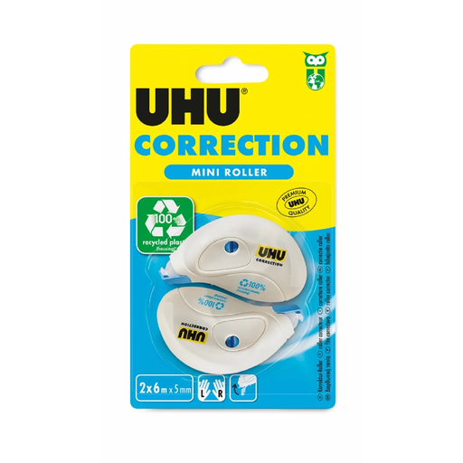 [4026700507102] UHU Correction Tape Mini Roller X2