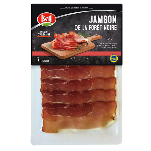 [4034167702480] BELL Black Forest Ham Smoked with Fir Wood PGI 7 slices pack