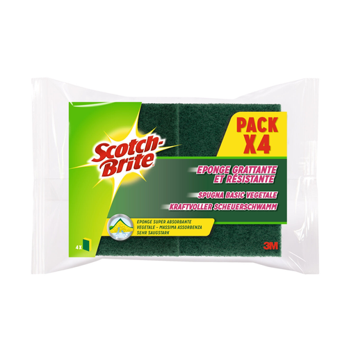 [4046719017553] SCOTCH BRITE Scouring Sponge 4-pack