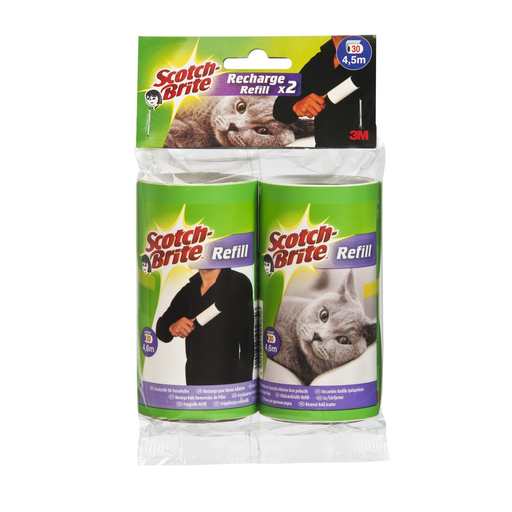 [4046719571727] SCOTCH BRITE Recharges brosse adhésive les 2 recharges