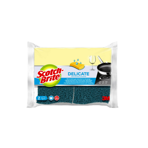 [4046719707393] SCOTCH BRITE Esponja rascadora acción azul x2