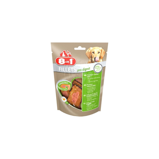 [4048422111931] 8IN1 Filetes de Frango Secos Pro Digest Enriquecidos com Pó de Raiz 8 sacos