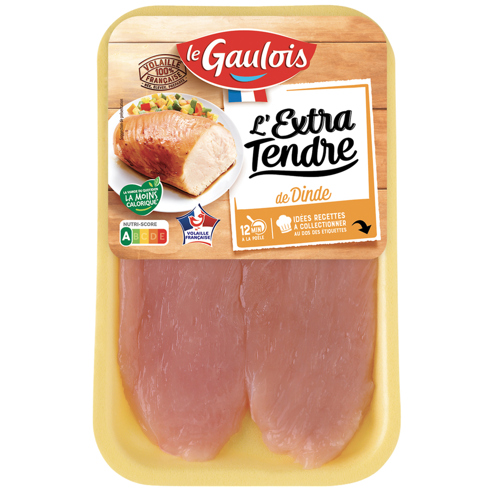 LE GAULOIS Escalope de pavo extra tierno, 2 piezas