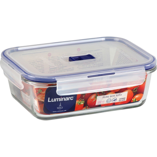 [4051266796363] GLASSLOCK Hermetic Pure Box Active, rect 122 cl