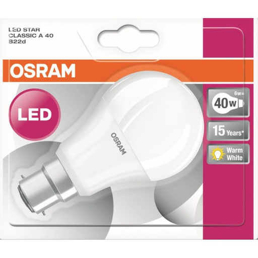 [4052899958982] OSRAM Ampoule LED Star Std 6W B22