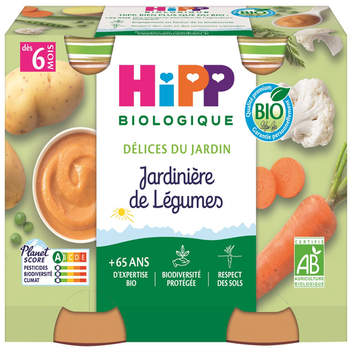 [4062300055995] HIPP BIOLOGIQUE Délices du Jardin Vegetable Medley Organic 2x190g