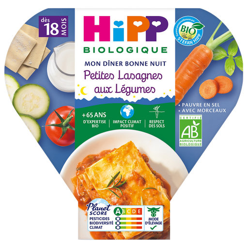 [4062300086593] HIPP BIOLOGIQUE Mon Dîner Bonne Nuit Vegetable Lasagna Organic 260 g