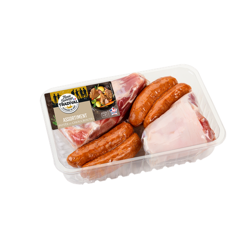 [2633495000002] TRADIVAL Potée Lorraine: Jarret/palette/4 saucisses fumées